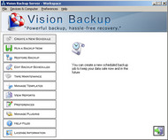 Vision Backup Home screenshot